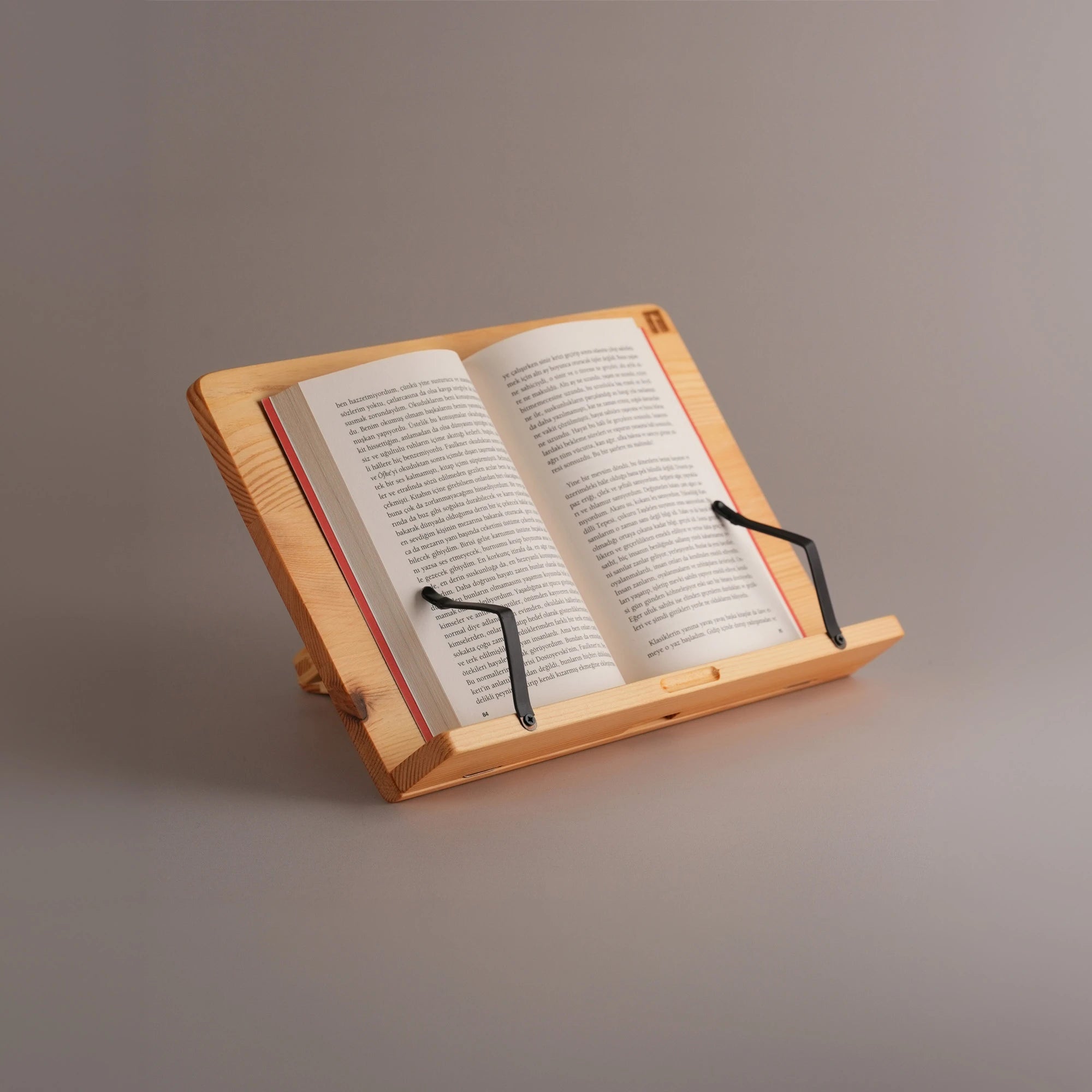 Ahşap Kitap Standı • Çam Kitap Destek