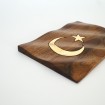 Ahşap Türk Bayrağı (Masaüstü)