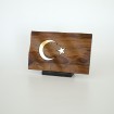 Ahşap Türk Bayrağı (Masaüstü)